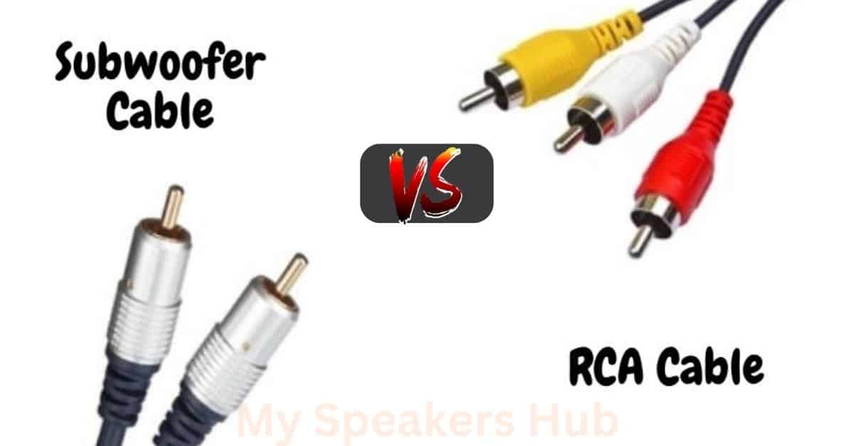 Subwoofer Cable Vs Rca Cable My Speakers Hub 