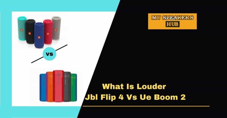 What Is Louder Jbl Flip 4 Vs Ue Boom 2